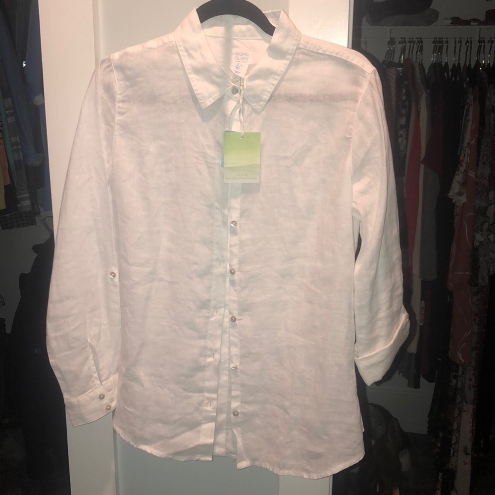 Sigrid Olsen Linen blouse